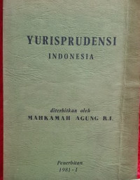 Image of YURIPRUDENSI INDONESIA 1981