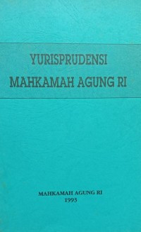 Image of YURISPRUDENSI MAHKAMAH AGUNG RI 1993